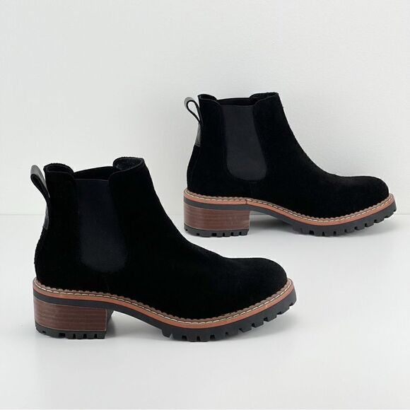Bertuchi Black Suede Slip on Chelsea Boots - Picture 6 of 12